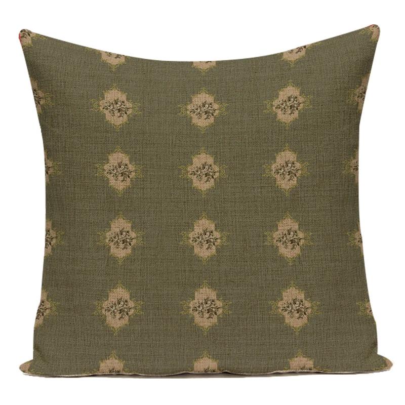 Decorative Throw Pillows Case Mandala Flower Geometric Middle Asian Ethnic Style Polyester Sofa Home Cushion Cover For Sofa
