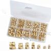 Metal Nut set Brass Threaded Insert Nut set Essential Fasteners Heat Resistant Nut set Gift for Engineers & Hobbyists