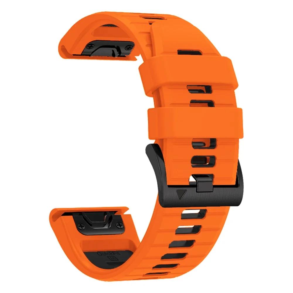 Quick Fit Strap For Garmin Fenix 8 7 7X/Epix Pro Gen 2 51mm 47mm/Enduro 2/Descent Mk3i Mk2 Silicone Original Watch Band 22mm 26mm