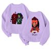 Children's Fashionable Lightweight Long-sleeved Round Neck Pullover With Pockets Printed Pullover