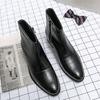 Men's shoes new retro leather boots men's foreign trade high-top business casual Martin boots men's zipper men's locomotive boots