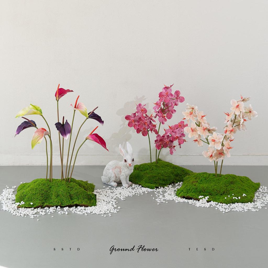 Monet Garden Artificial Floral Window Display and Landscaping Decorations