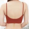 Big U Beauty Back Seamless Chest Wrap Tube Top Threaded Thin Shoulder Strap No Steel Ring Hollow Backless Sling Triangle Cup Bra Women