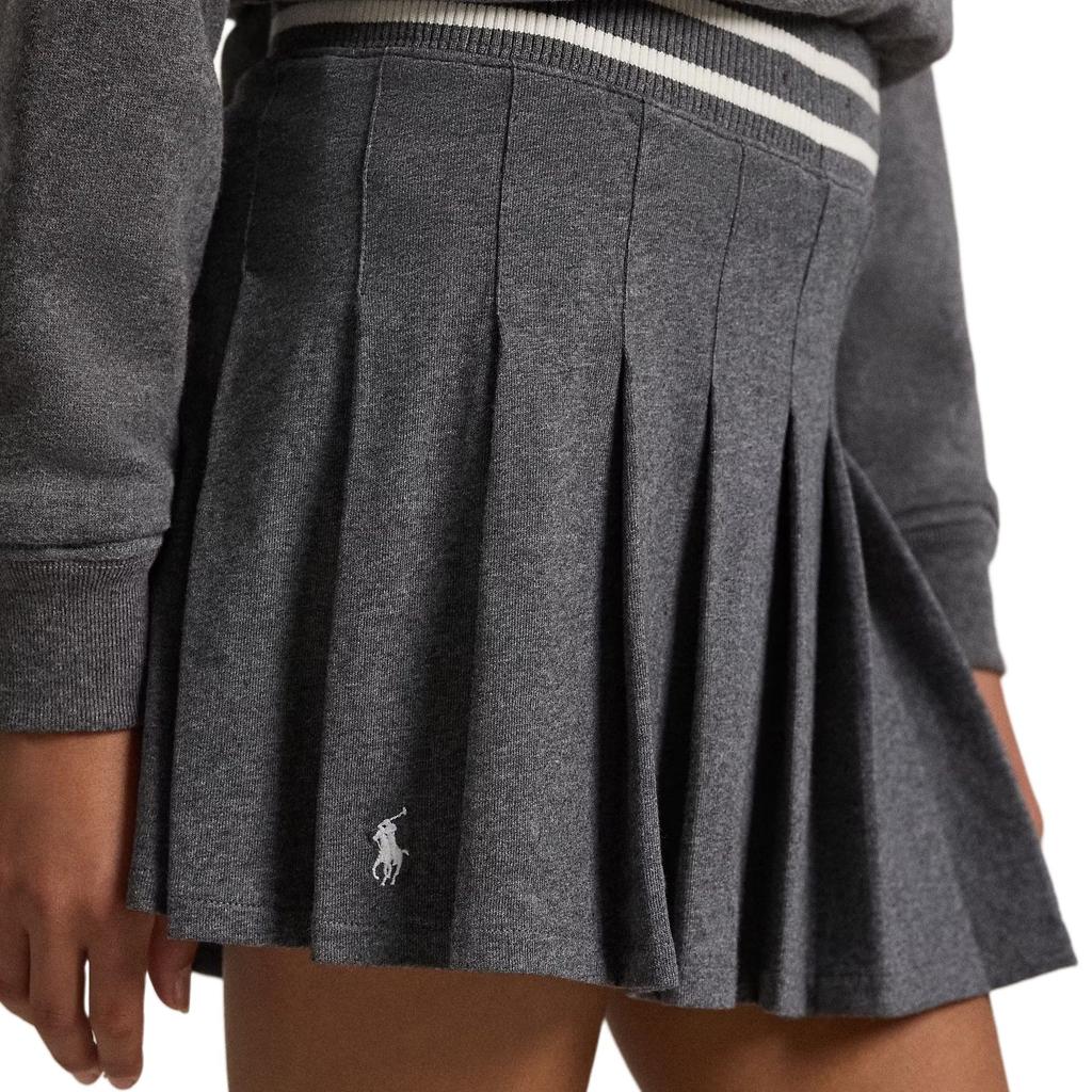 Polo Ralph Lauren Pleated Cotton Knit Mini Skirt Kids Skirts 313979023-002