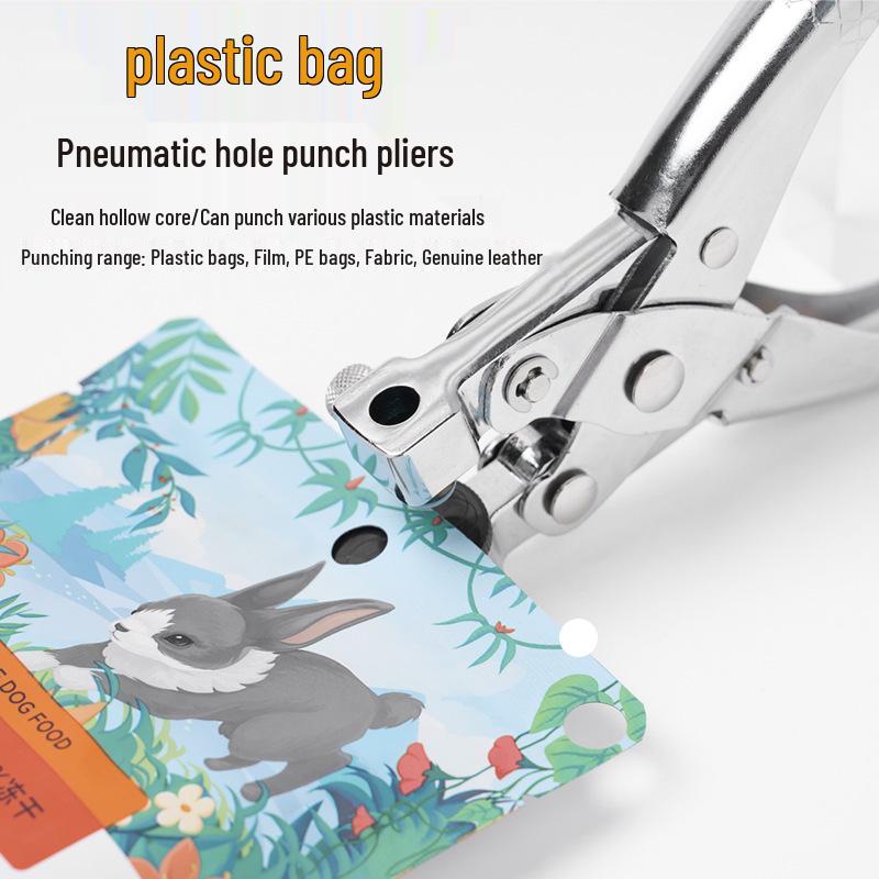 Leather Hole Punch Pliers for Watch Straps and Belts with Transparent Packaging Bag