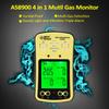 SMART SENSOR AS8900 4 in 1 Combustible Gas Detector Analyzer Handheld Multi Gas Monitor Gas Detector O₂ CO H₂S Analyzer