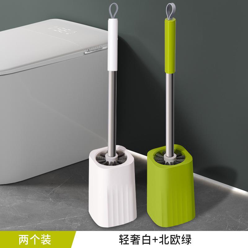 Cleaning Toilet Brush Household Toilet Washing Toilet Brush No Dead Ends with Base Long Handle Set Bathroom Dredging Artifact