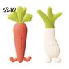 BPA Free Teething Toy Baby Silicone Carrot Teether, Food-Grade BPA-Free Chew for 3-6 High Temperature Sterilizable Teether Months, Soothing