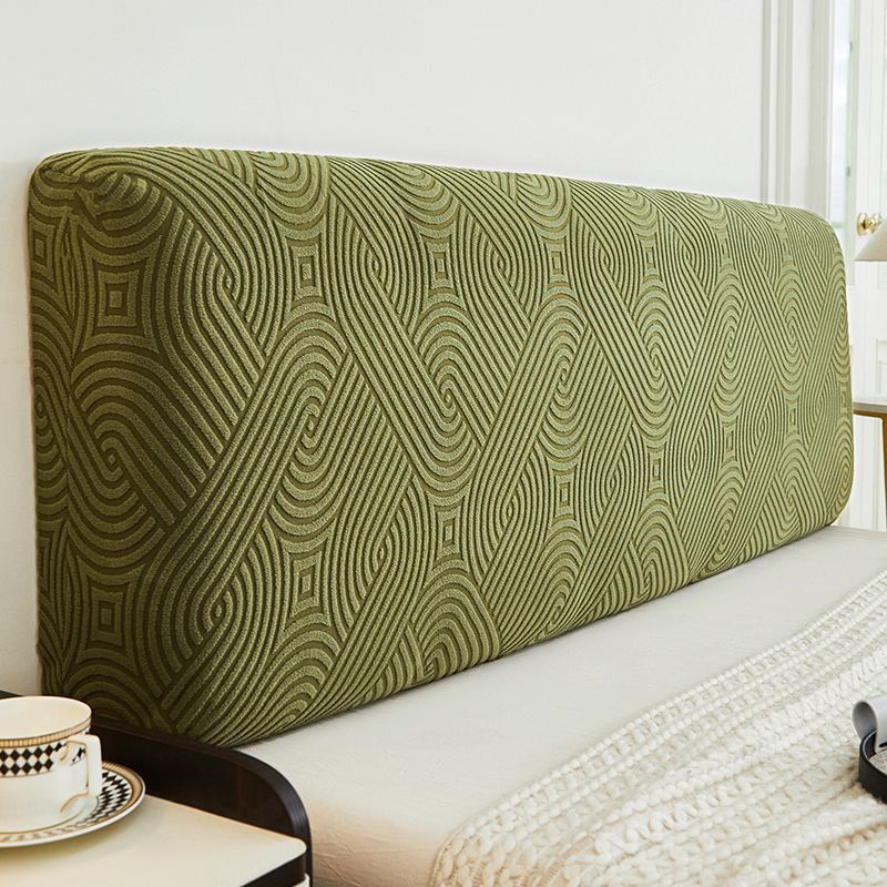 Jacquard Velvet Elastic Bedhead Cover All-inclusive Bedroom Home Bedside Backrest Protection Headboard Dust Cover