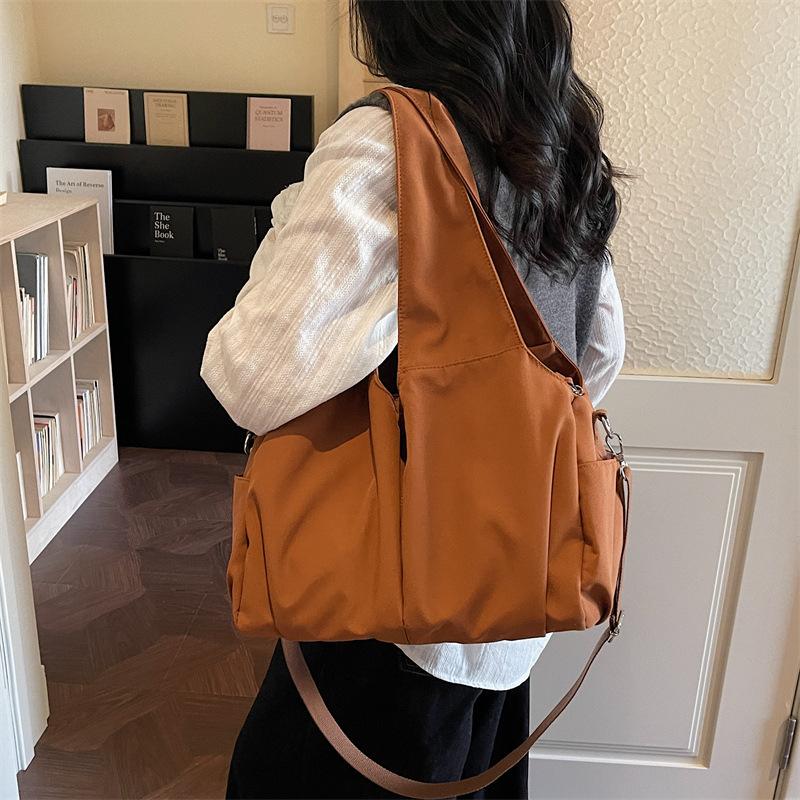 Lazy Bag, Multi-compartment Mother Bag, Large-capacity Tote Bag, Casual Shoulder Bag, Portable Class Bag.