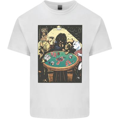 Dogs Playing Poker Mens Cotton T-Shirt Tee Top
