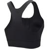 Anta Training Series Solid Color Slim Fit Front Zipper Sports Bra Women Underwear Dark-Gray 962447101-3