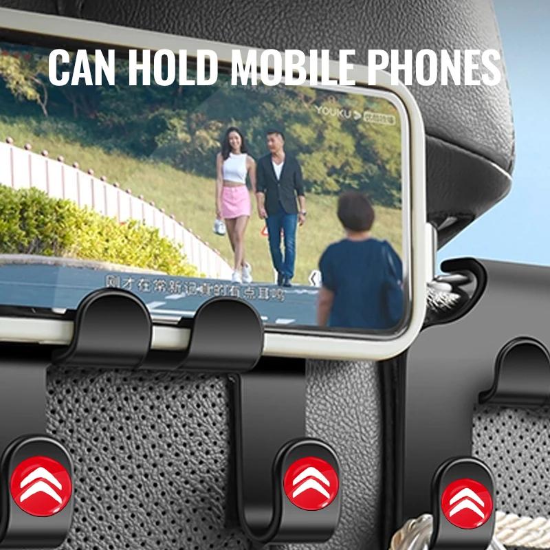Car multifunctional Seat Headrest Hook Storage Mobile Phone Holder For Citroen berlingo xsara picass C1 C2 C3 C4 C5 X7 C4L aog123