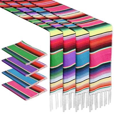 Good-Wedding For Table Runners 4-Pack Fiesta 14 X 86 Inchfiesta Inch Mexican Decorations For Tables Parties