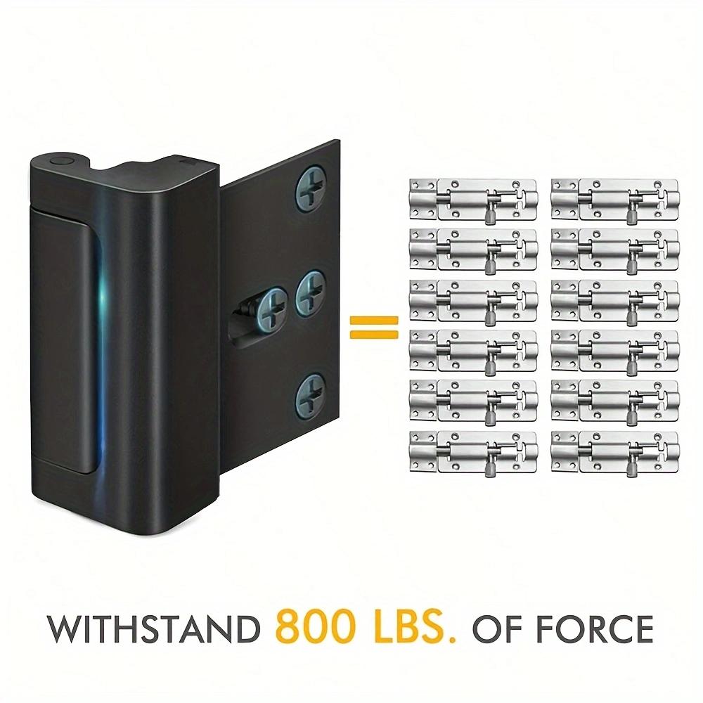 Home Anti-Theft Door Lock With 4 Screws, Childproof Reinforcement Lock, Can Withstand 800 Pounds Of Inward-Opening Door