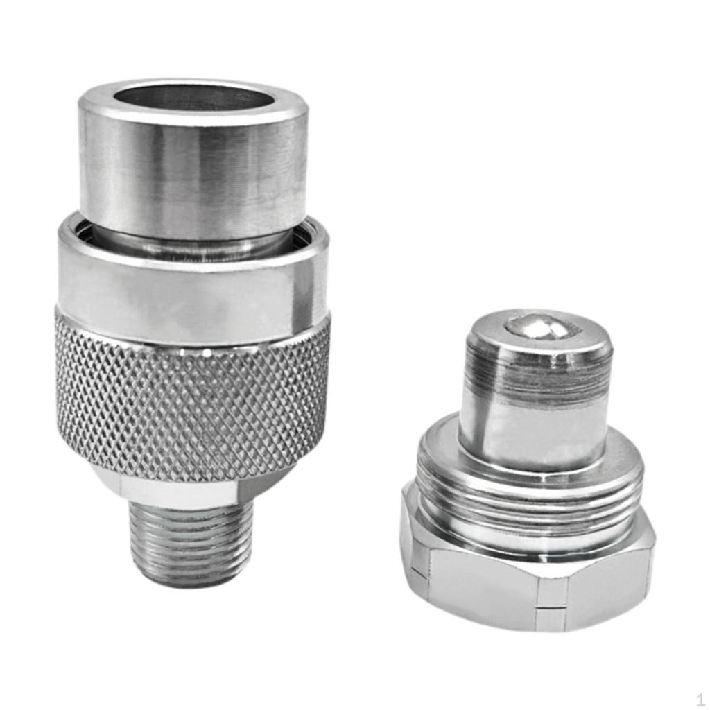 Hydraulic Coupling Connector Set for Quick Connect And Disconnect
