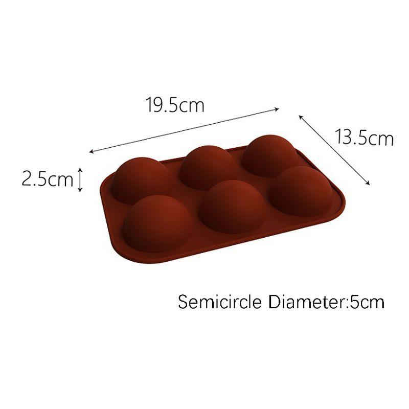 561524holes 3d Half Ball Semicircle Silicone Chocolate Mold Cake Mold Baking