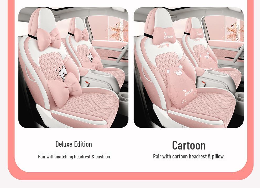 2024 ORA Good Cat All-Season Breathable Linen Car Seat Cover Set