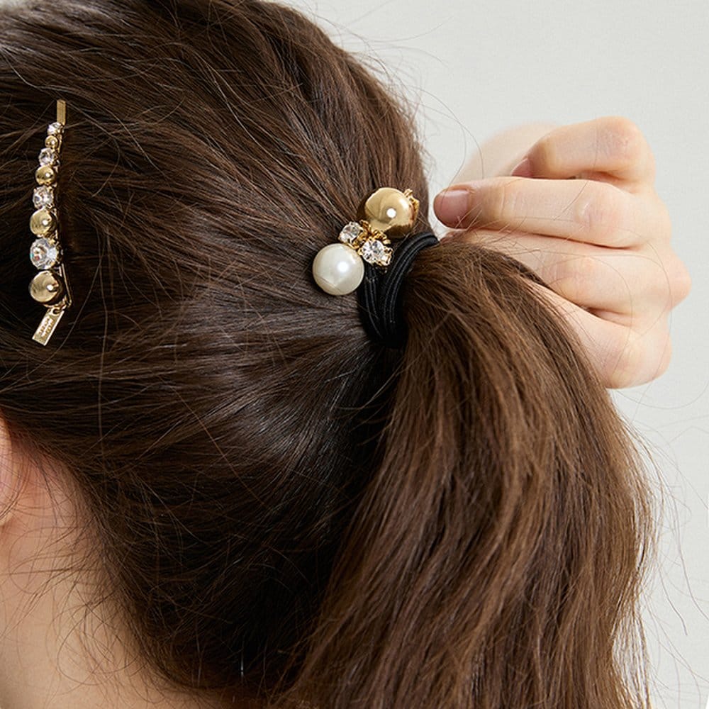

Ball Crystal Ponytail Lfpt0762 Silver