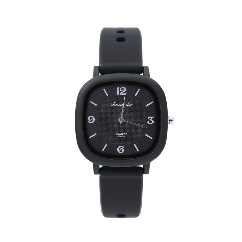 Wind High-Value Square Women'S Watch Student Retro Versatile Small Dial Silicone Tape Quartz Watch Women