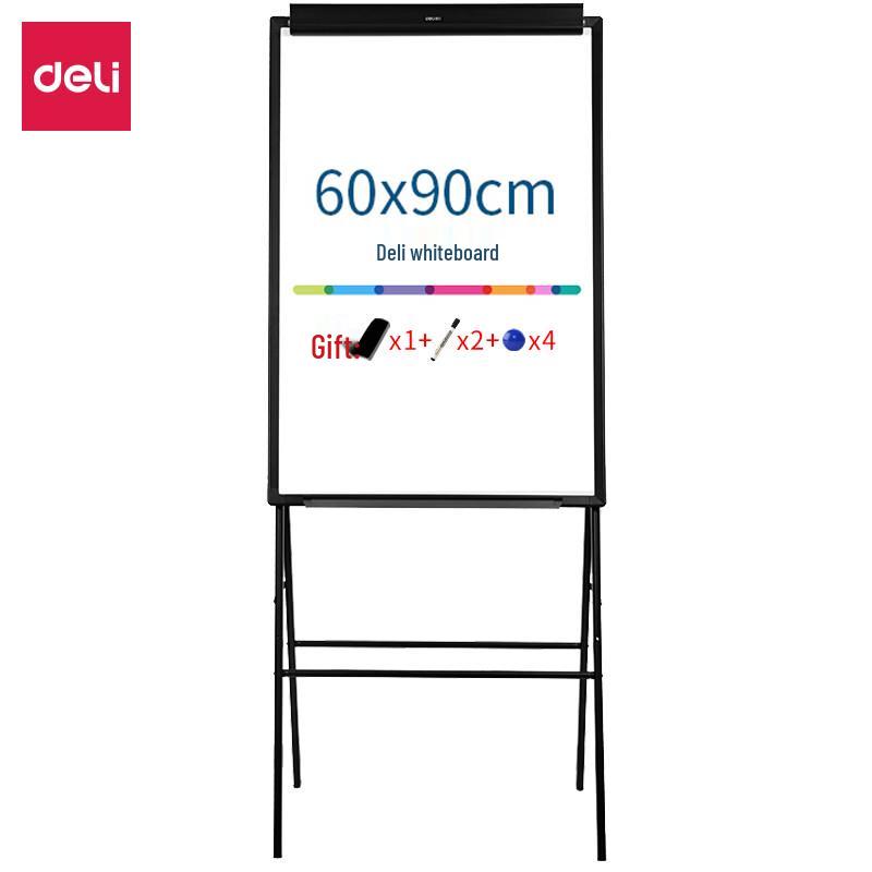 Deli 7890 Magnetic Whiteboard with A-Frame Stand