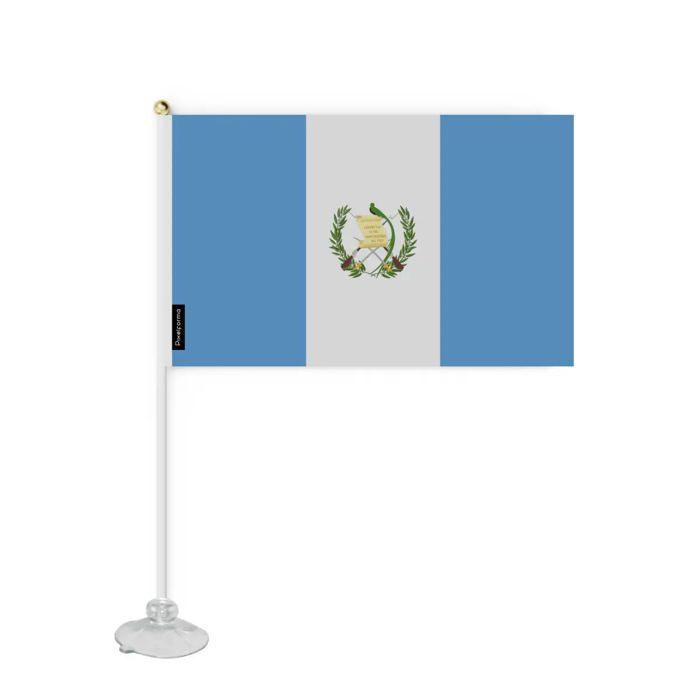 Drapeau – Guatemala – Mini Drapeau Ventouse – 20 x 30 cm – polüester – Impression Recto/Verso