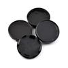 4pcs Outer Diameter 54mm Inner Diameter 51mm Black ABS Car Wheel Center Hub Cap