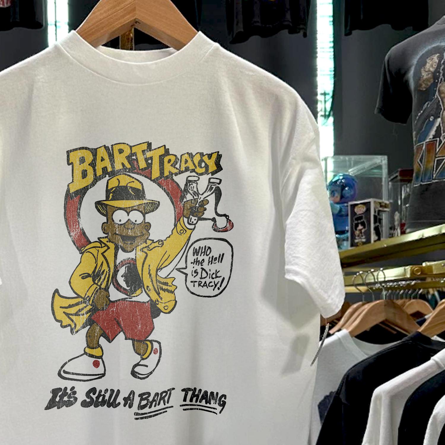 90s Bootleg Bart Tracy Promo T-Shirt White XXL 2XL