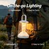 Detachable Camping Lamp Type C Charging 4 Modes Filament Breathing Light Bottom Screw Hole for Tent Bedroom