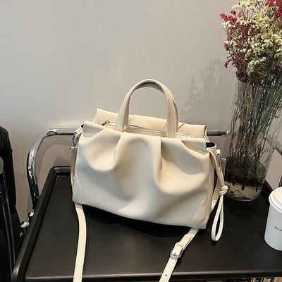 Handtasche mit großer Kapazität, plissiert, Wolkentasche, Damen, Herbst, neue Mode, schlichte Pendler-Umhängetasche