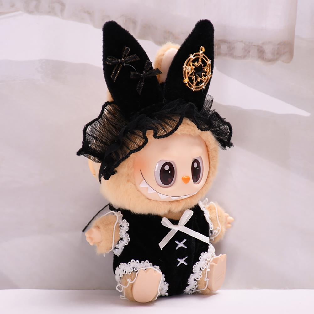 For 17cm Labubu Doll Clothes Fashion Clothes Hoodies Doll Clothes Color Match Hoodies Dolls Accessories Cute Decoration Little Cloths