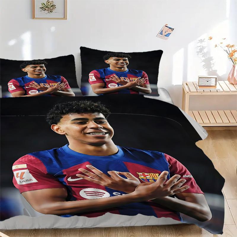 3Pcs Barcelona Player Bedding Sets For All Sizes New 3D Printed Bed Cover Comforter Duvet Cover Pillowcase Bedroom Decoration