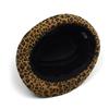 Autumn and Winter New European and American Leopard Print Top Hat Stage Performance Hat Men and Women British Versatile Windproof Jazz Hat Trend
