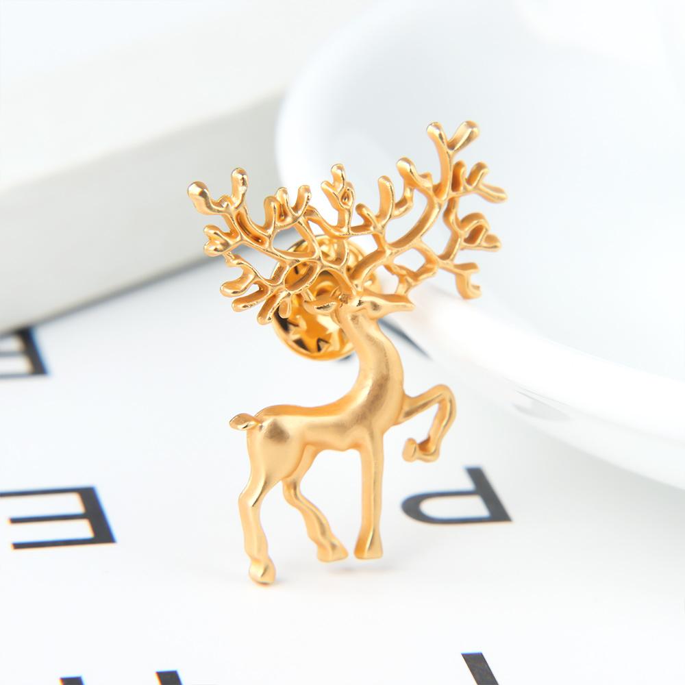 Deer Animal for Women Zinc Zinc Alloy Metal Brooch Garment Accessories Fashion Jewelry Lapel Pin