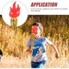 Glowing Torch Prop - 2PCS Plastic Fake Torch Luminous Torches for Games Sports Competition Cosplay Themed Party Kid Tool
