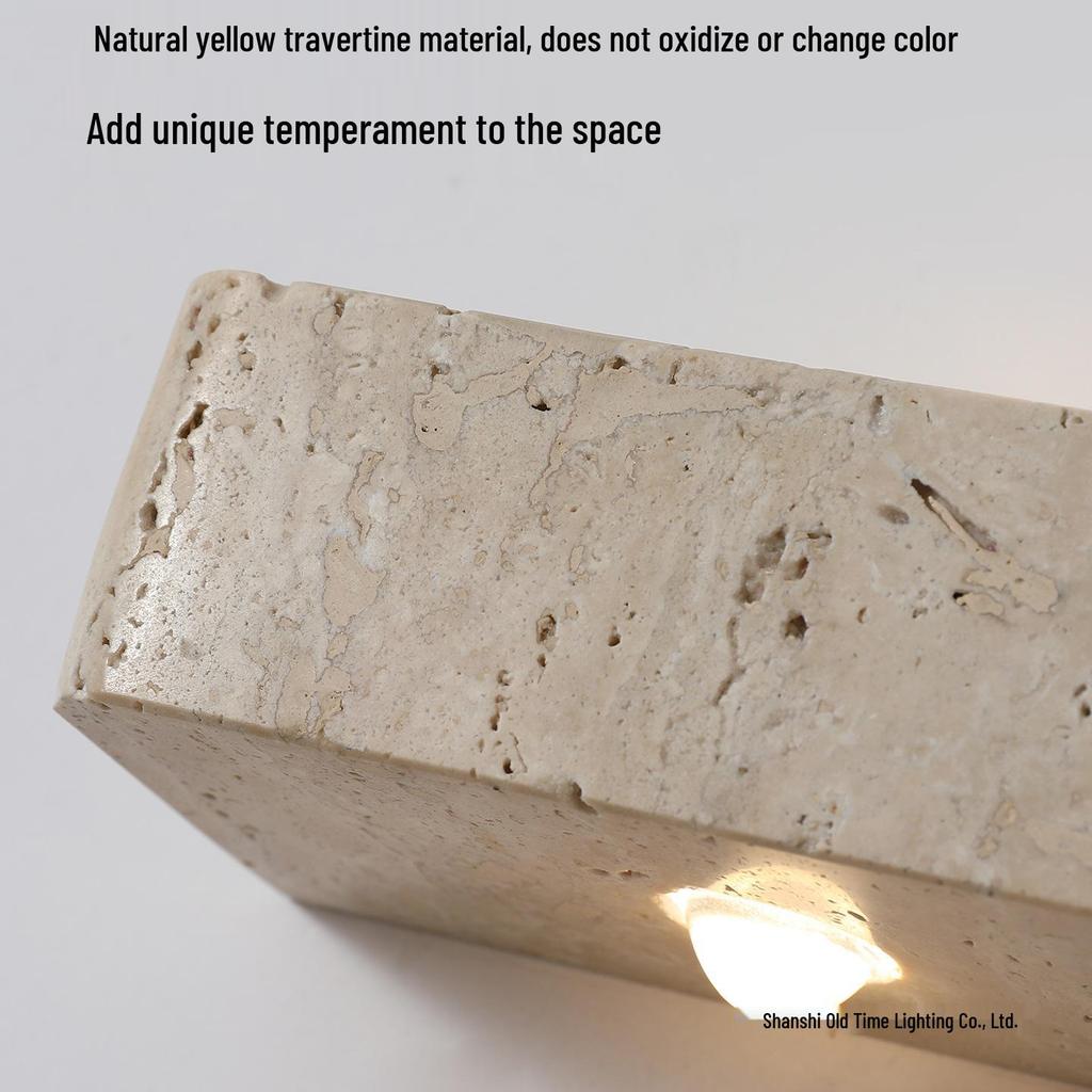 Yellow Dongshi Stone Wall Lamp: Up/Down Villa, Hotel, Bedroom Mood Spotlight