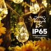 Sameyo Solar LED String Lights, 8M, 16 LED Bulbs, 2700K Warm White, PC Material, Break-Resistant, Garden Lighting, Christmas, Decorative Lights,