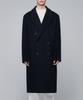 Musinsa Standard Cashmere Blend Oversized Double Coat [Navy]