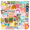 50 Inspirational Text-On-Video Doodle Stickers Diy Luggage Scooter Notebook Water Cup Waterproof Stickers