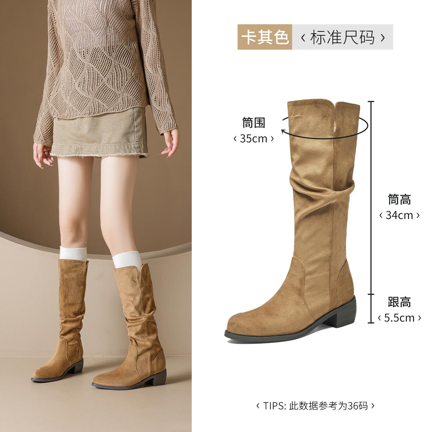 Ботинки Augustus Denboken, новые осенние и зимние, отлично смотрящиеся, высокие, до колена, рыцарские ботинки 35