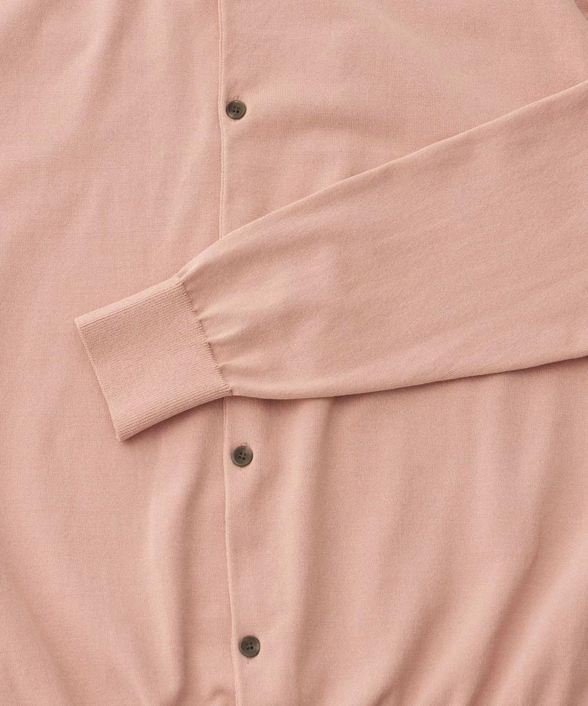Another Office Basis Roundneck Cardigan (Light Mauve)
