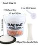 1LB Barrel White Sand Wax DIY Handmade Scented Candle Making Kit Ice Flower Wax Snowflake Wax Pearl Wax Sand Painting Materials