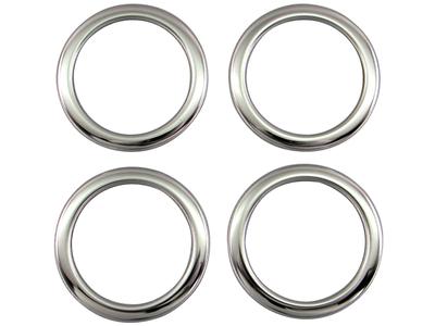 BRIGHTZ Ultra-Spiegel-Finish Edelstahlbeschichtete Mittelradkappenringe (4-teiliges Set) für Gran Max LKW S403P und S413P (SID-ETC-SMA-011)