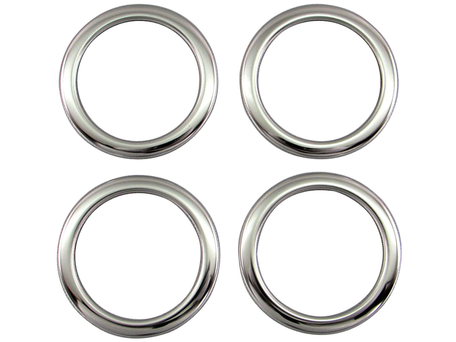 BRIGHTZ Кольца центральных колпаков колес из нержавеющей стали с ультразеркальной отделкой (4 шт) для грузовиков Lite Ace S402U и S412U (SID-ETC-SMA-011)