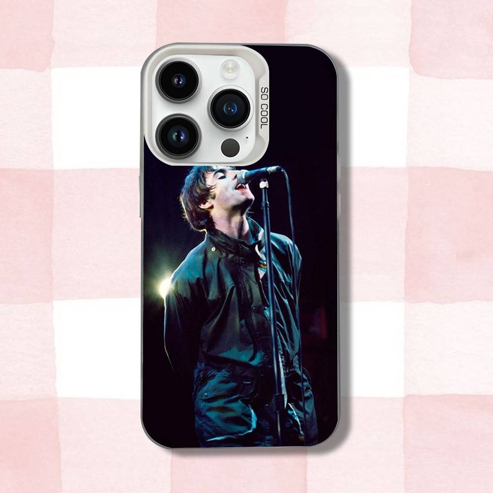 

L-Liam Singer G-Gallagher Phone Case For iPhone 16,15,14,13,12,11,Pro,XS,Max,Plus,Mini,SE White Candy Matte Shockproof Cover iPhone12