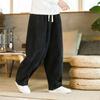 Oversized Pants Tradition Casual Autumn Wide-leg Trousers Harajuku Corduroy Streetwear Straight Pants Male Elastic Waist Loose