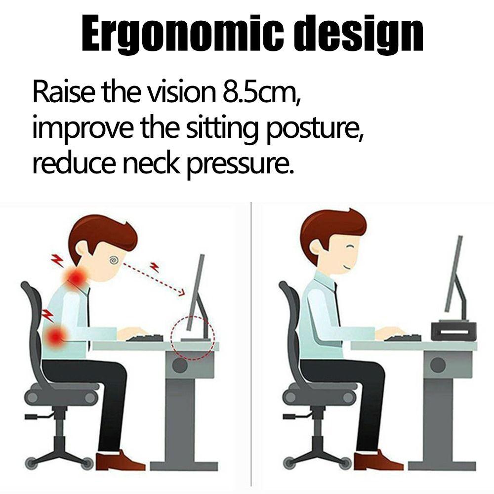 RGB Lights Monitor Stand Riser with USB USB 1.1 & 1.1 Hub with Storage Drawer Computer Display Stand Phone Holder Foldable