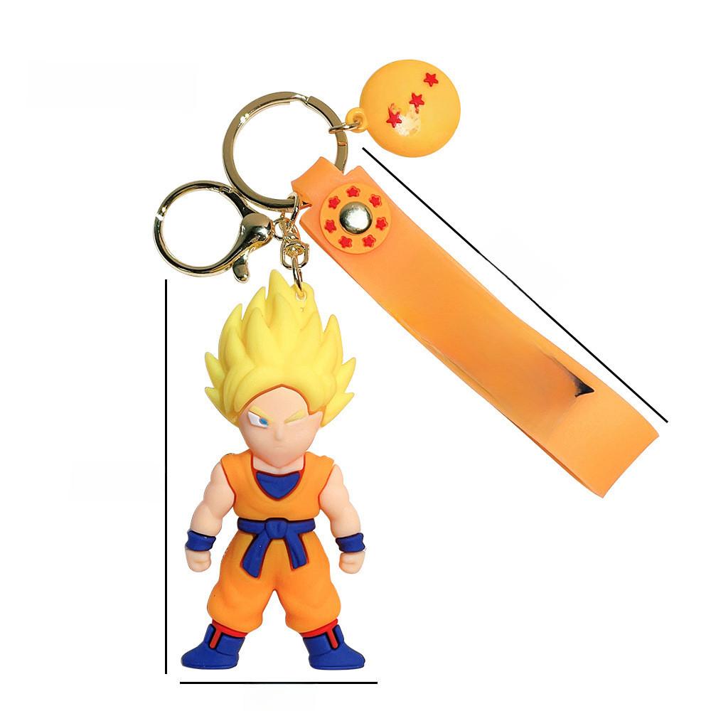 Adorable Dragon Ball Keychain Anime Car Bag Charm Silicone Birthday Gift