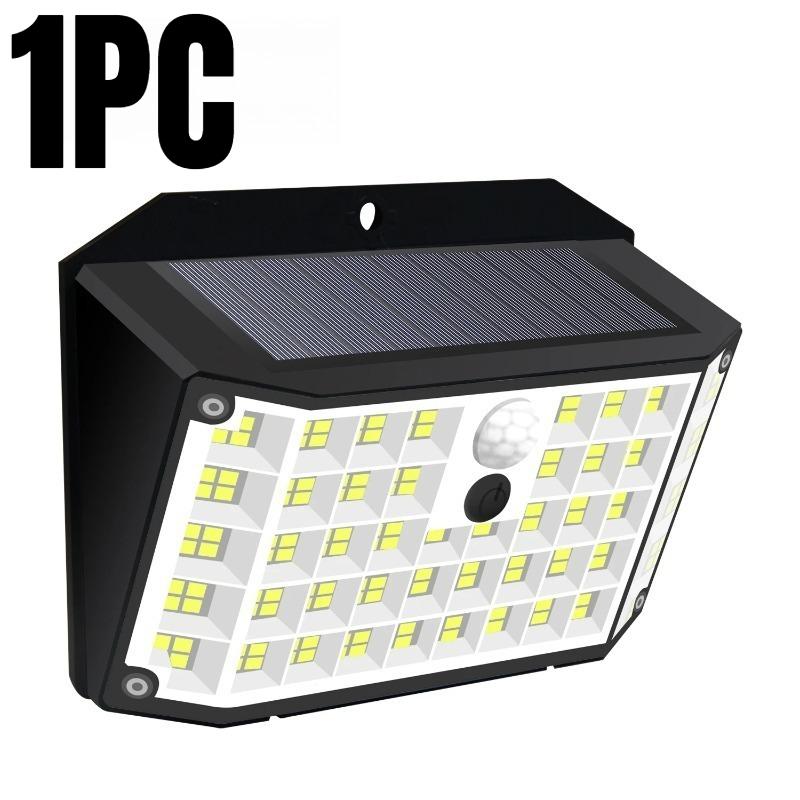 176 LED Solar Lights Outdoor Waterproof Motion Sensor Solar Powered Flood Lights Security Wall Lights 3 Modes Yard Deck Garden