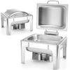 Food Warmer for Candle Paste, Satin Steel, GN 12